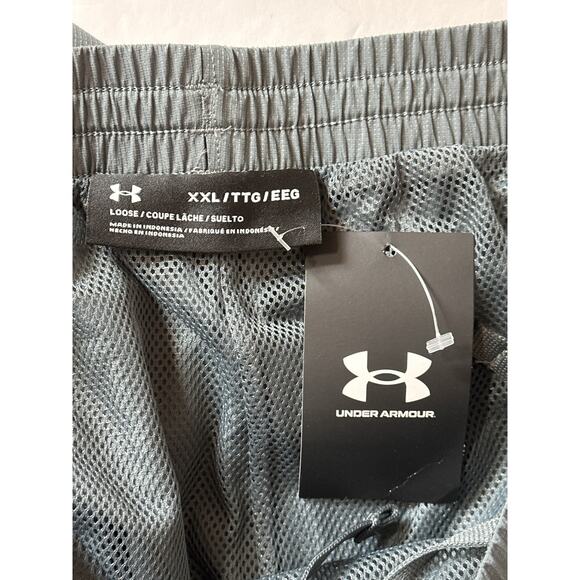 Under Armour Men's Vital Woven Track Sweat Pants Loose Fit Gray 2XL Ankle Zips - Picture 9 of 12